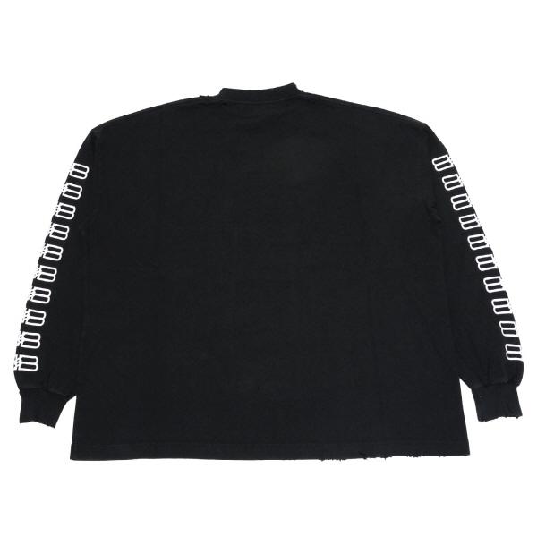 バレンシアガ BALENCIAGA  OVERSIZED ヴィンテージデザイン カットソー【ブラック】 699191 TMVG7 9034/【2022-23AW】m-tops｜drawers｜06