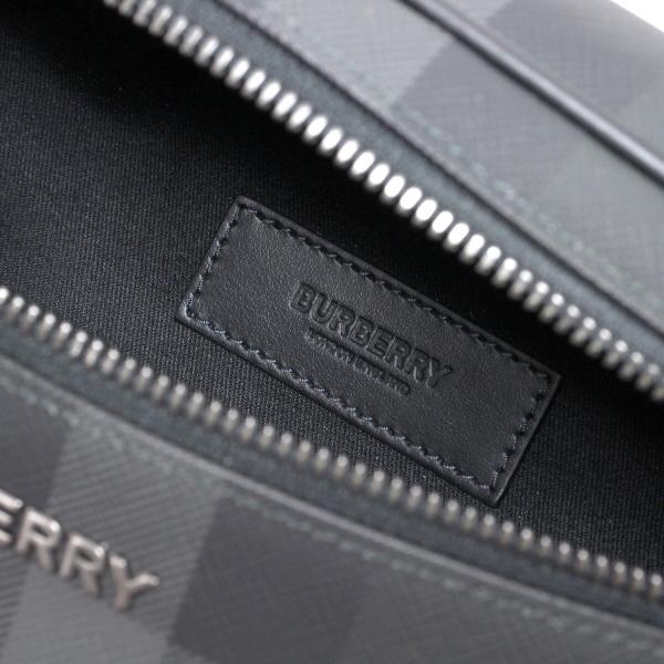 【BURBERRY】メンズ　 ボディバッグ グレー BURBERRY（バーバリー） クロスボディバッグ ウエストポーチ グレー