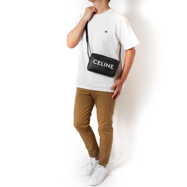 【CELINE/セリーヌ】 194502CIM トリオンフ ミディアム メッセンジャー ショルダーバッグ PVC/レザー ブラウン/ブラック  ユニセックス【中古】【真子質店】【BL】【IDMax】 セリーヌ CELINE ミディアム メッセンジャーバッグ 194502 ブラック