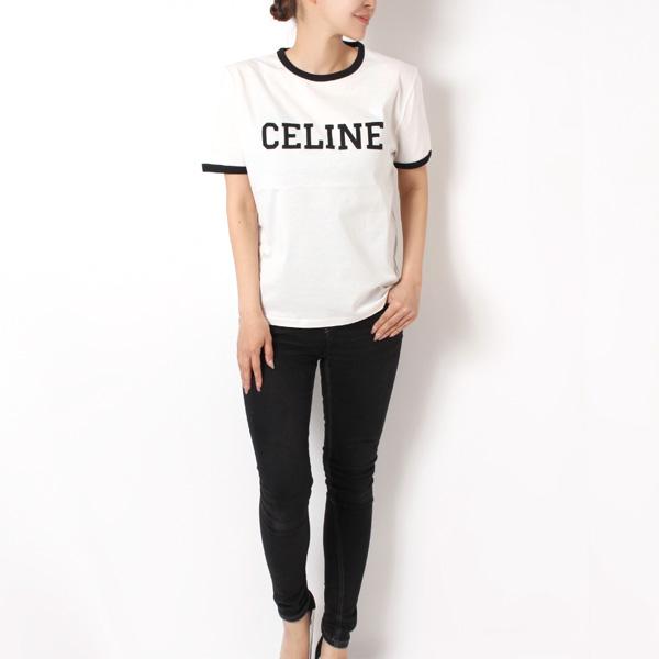 CELINE 25SSモデル セリーヌ レディース CELINEパッチ Tシャツ CELINE 25SSモデル セリーヌ レディース CELINEパッチ Tシャツ