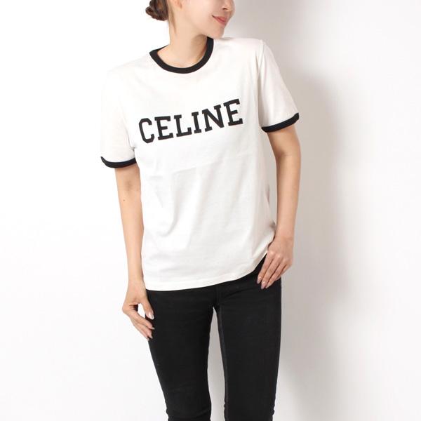 CELINE 25SSモデル セリーヌ レディース CELINEパッチ Tシャツ CELINE 25SSモデル セリーヌ レディース CELINEパッチ Tシャツ