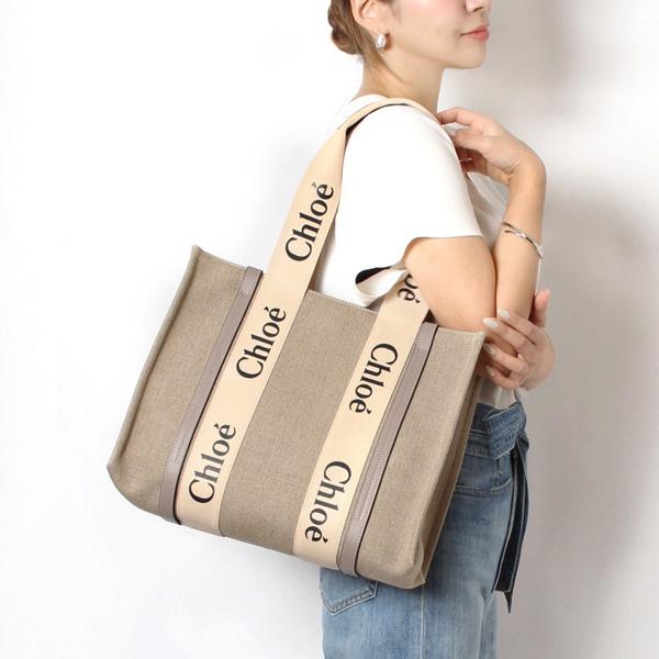 Chloe 24春夏新色 クロエ WOODY ミディアム トートバッグ【00O Chloe 24春夏新色 クロエ WOODY ミディアム トートバッグ【00O