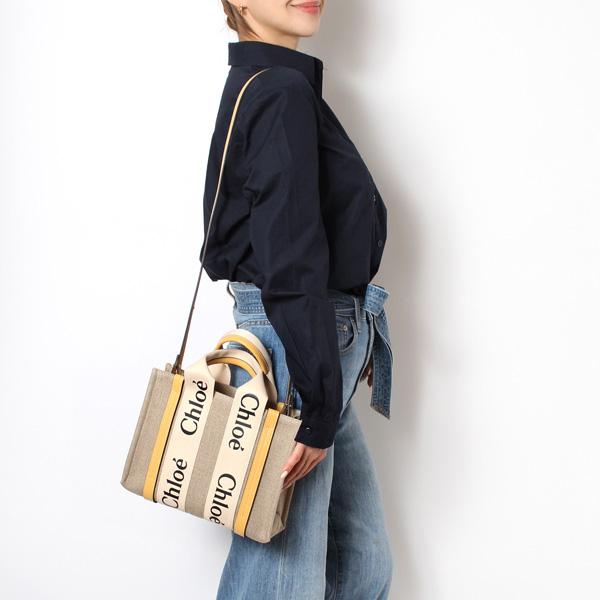 Chloe 24春夏新作 クロエ WOODY スモール トートバッグ【746 Chloe 24春夏新作 クロエ WOODY スモール トートバッグ【746