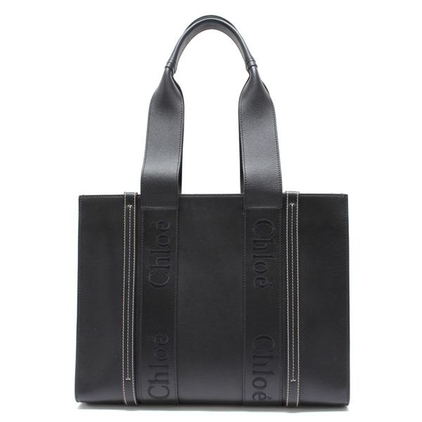 Chloe（クロエ） WOODY ミディアム トートバッグ【001 BLACK