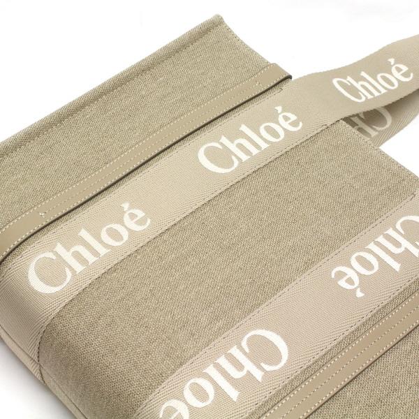 Chloe 25SS新色 クロエ WOODY ミディアム 刺しゅうロゴ トート Chloe 25SS新色 クロエ WOODY ミディアム 刺しゅうロゴ トート