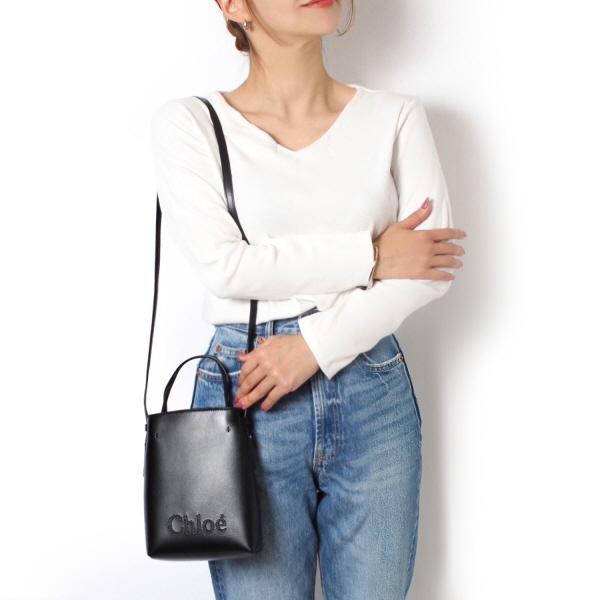 Chloe 24SSモデル クロエ SENSE マイクロトートバッグ【001 Chloe 24SSモデル クロエ SENSE マイクロトートバッグ【001