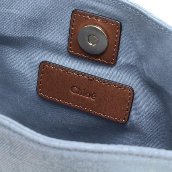 Chloe 24SSモデル クロエ コットンデニム ショルダーバッグ Chloe 24SSモデル クロエ コットンデニム ショルダーバッグ