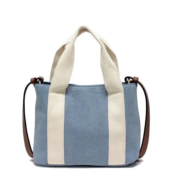 Chloe 24SSモデル クロエ コットンデニム ショルダーバッグ Chloe 24SSモデル クロエ コットンデニム ショルダーバッグ
