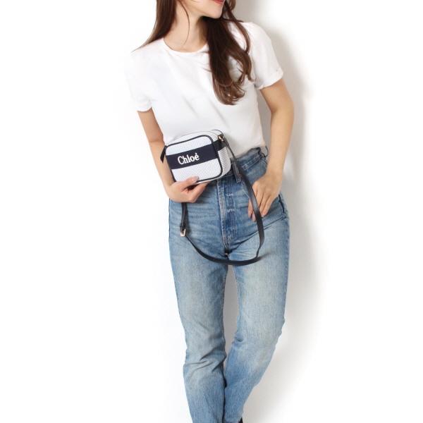◾︎未使用タグ付◾︎ 25SS クロエ ショルダーバッグ シートレジャーズ クロシェ Chloe（クロエ） 25SSモデル ロゴストライプ ショルダーバッグ CHLOE