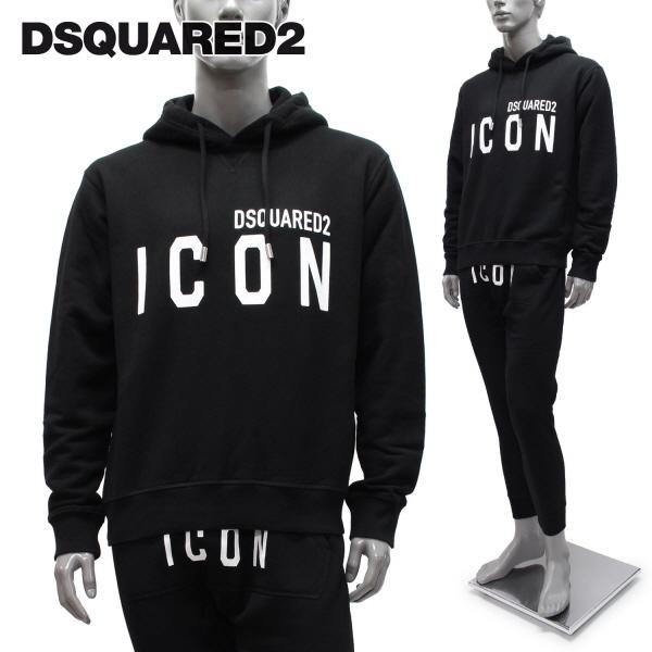 5％OFF】 ディースクエアード DSQUARED2 ICONプリント パーカー
