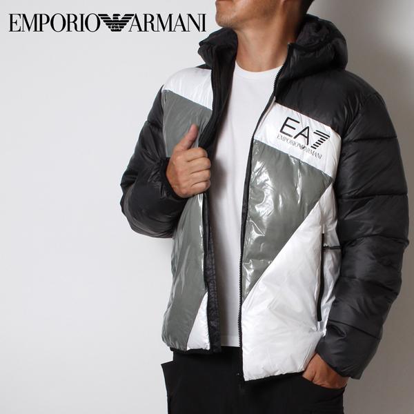 EMPORIO ARMANI エンポリオアルマーニ EA7 カラーブロック パディング 