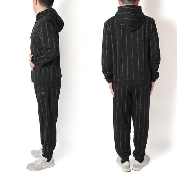 EA7 ジャージ上下セット 黒/白 ストライプ EMPORIO ARMANI 26SSモデル エンポリオアルマーニ EA7 ロゴストライプ