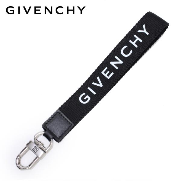 GIVENCHY ジバンシィ ロゴストラップ キーリング【BLACK/WHITE 