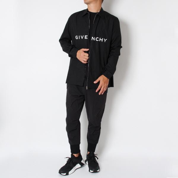 GIVENCHY ジバンシィ ブランドロゴ ジップアップシャツ BOXY FIT GIVENCHY ジバンシィ ブランドロゴ ジップアップシャツ BOXY FIT