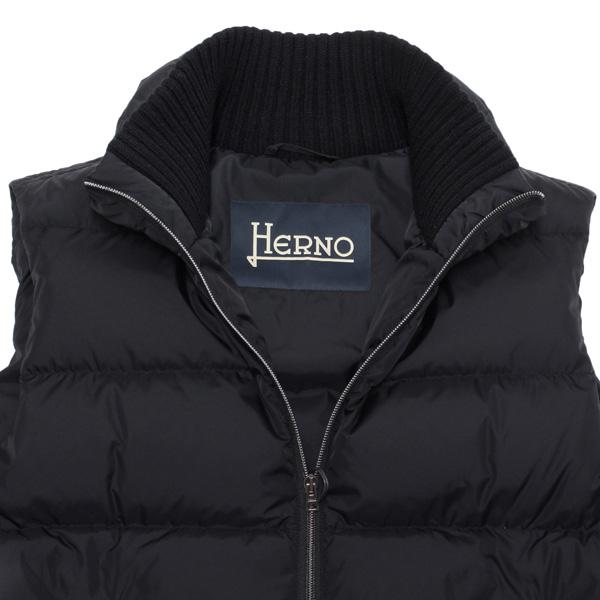 Herno ブラック ダウンベスト ヘルノ / HERNO / ダウンベスト / ポーラテック / POLAR-TECH