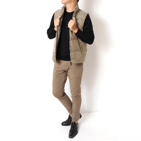 HERNO 24AWモデル ヘルノ メンズ モノグラム ダウンベスト