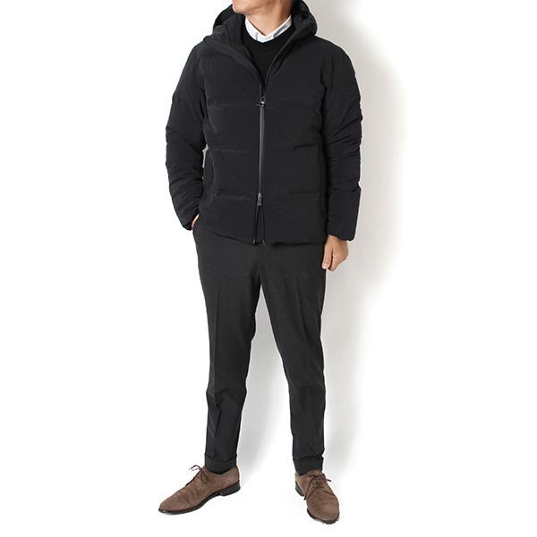 【HERNO】長袖テーラードダウンジャケット/総柄/46★ヘルノ HERNO】長袖テーラードダウンジャケット/総柄/46☆ヘルノ