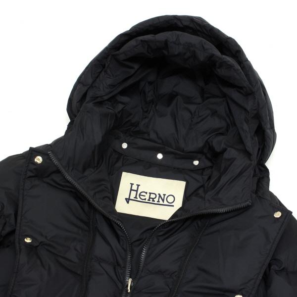HERNO ヘルノ POLAR-TECH 2WAY ダウンジャケット【ブラック HERNO ヘルノ POLAR-TECH 2WAY ダウンジャケット【ブラック