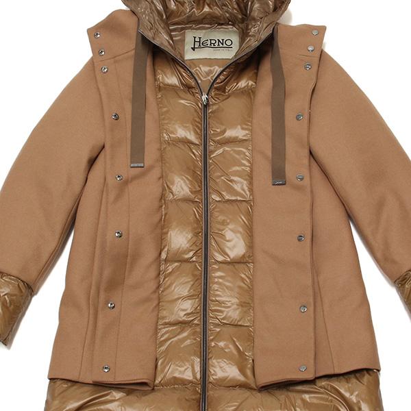HERNO（ヘルノ） 25AWモデル レディース ウール切替 ダウンコート