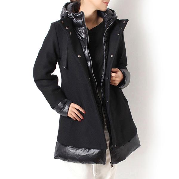 HERNO（ヘルノ） 25AWモデル レディース ウール切替 ダウンコート