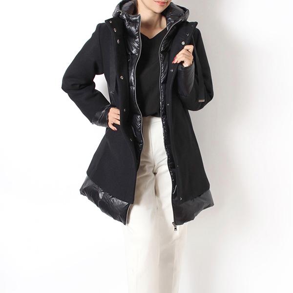 HERNO（ヘルノ） 25AWモデル レディース ウール切替 ダウンコート