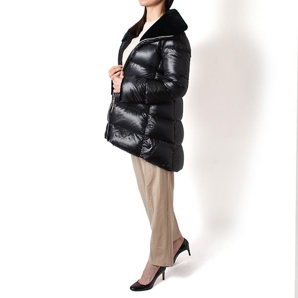 新品未使用　ヘルノ　エコファーダウンジャケット 44 ブラック HERNOエコファーダウンジャケットサイズ44ブラック