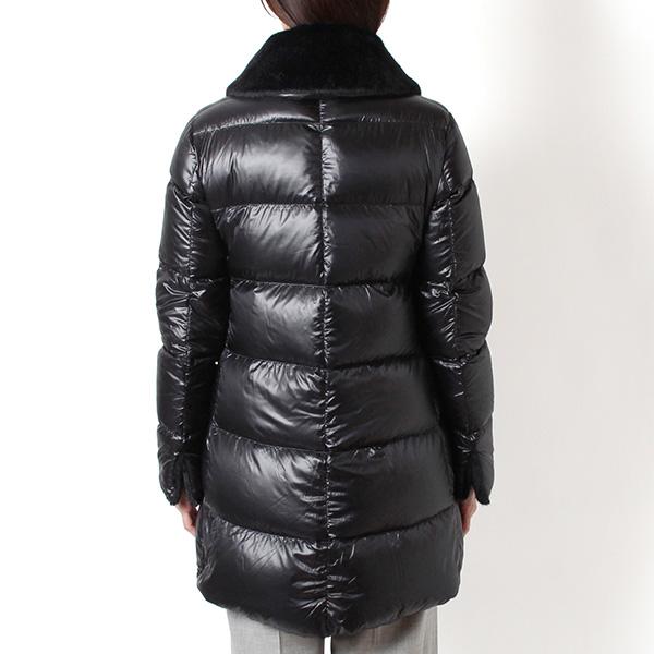 美品ヘルノ★ファーダウンジャケット★ブラックMサイズ9号 HERNO ヘルノ ダウン ダウンジャケット ファーコート ブルゾン
