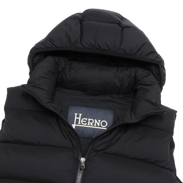 ヘルノ HERNO メンズ スーパーマット ウエストコート ダウンベスト【ブラック】 PI0767U 12403 9393/【2023 ...