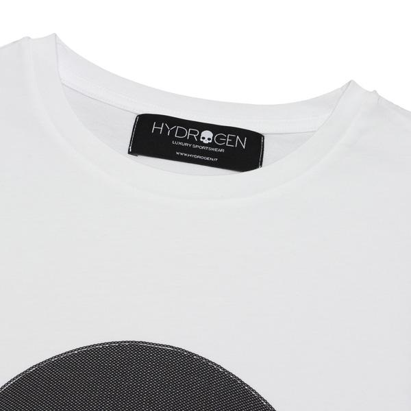 ハイドロゲン HYDROGEN  メンズ 刺しゅうデザインプリントスカル Tシャツ【WHITE】 MT0002  001 WHITE/【2024SS】m-tops｜drawers｜08