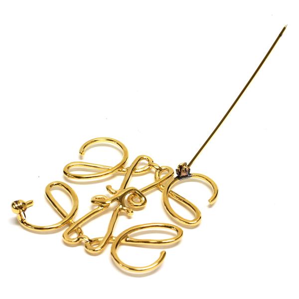 ロエベ　アナグラム　ブローチ ロエベ アナグラム ブローチ (LOEWE/ブローチ・コサージュ