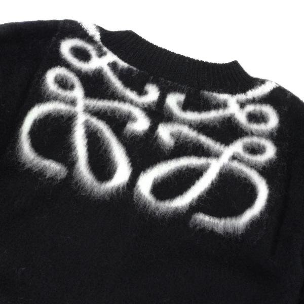 新品未使用 LOEWE アナグラムロゴ カーディガン M ブラック 黒 LOEWE ロエベ カーディガン アナグラムロゴ ロゴ刺繍 レギュラー