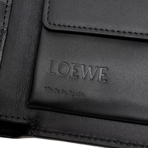 24SSモデル ロエベ LOEWE  BIFOLD COIN WALLET バイフォールド コインウォレット 二つ折り財布【BLACK】 C660501X01  1100  BLACK/【2024SS】m-wallet｜drawers｜08