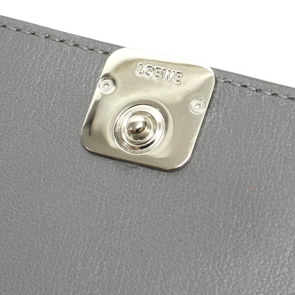 ロエベ LOEWE アナグラム トライフォールドウォレット アスファルトグレー ロエベ LOEWE アナグラム トライフォールドウォレット