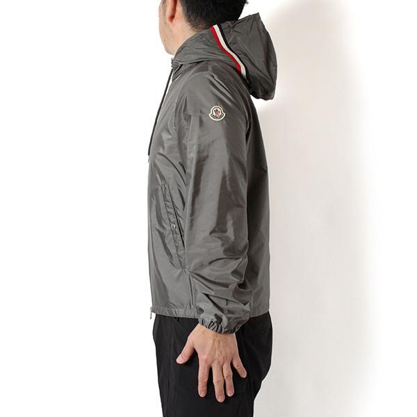 ✨希少✨ MONCLER パーカー グレー モンクレール トリコロール？？ MONCLER（モンクレール） パーカー メンズ トリコロールテープ