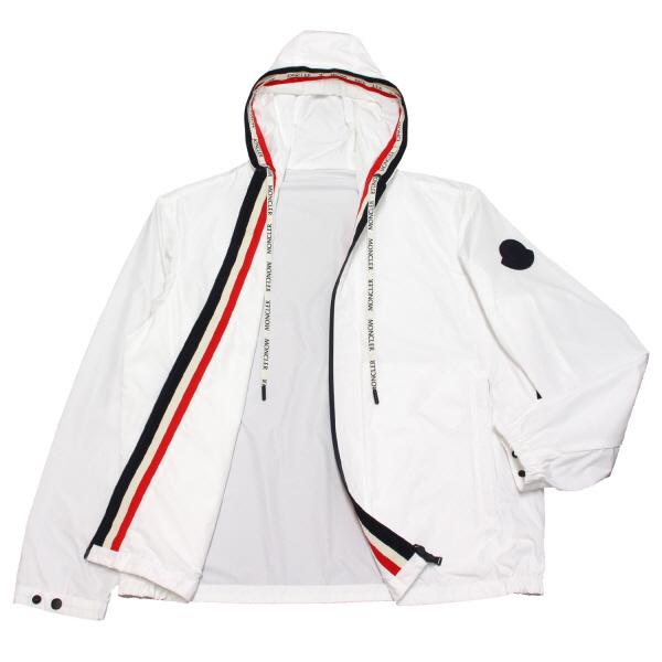 【新品】MONCLER ロゴパッチ ドローコード ナイロンジャケット MONCLER (モンクレール) ロゴパッチ付きポケット フルジップ ウエスト