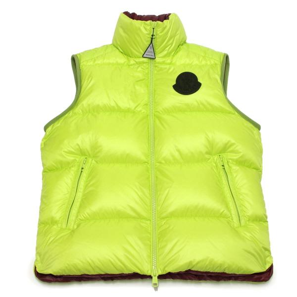24AWモデル モンクレール MONCLER メンズ SUMIDO ダウンベスト【ライム+ボルドー】 1A00189 595GJ 8B4/【2024-25AW】m-topsの画像