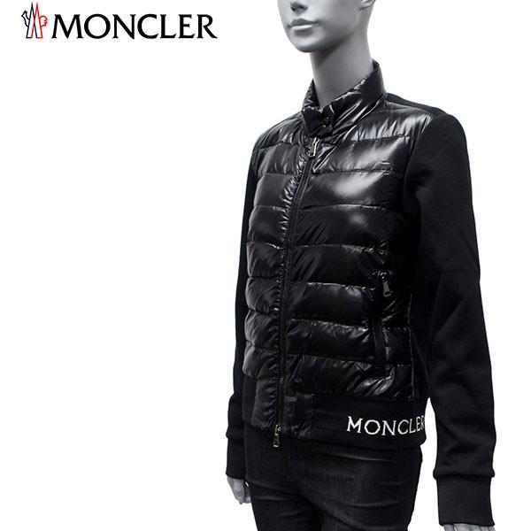 19 aw モンクレール ダウン切り替え ジップブルゾン トレーナー ブラック V8080 999 Moncler L Tops Www Pageturner Us