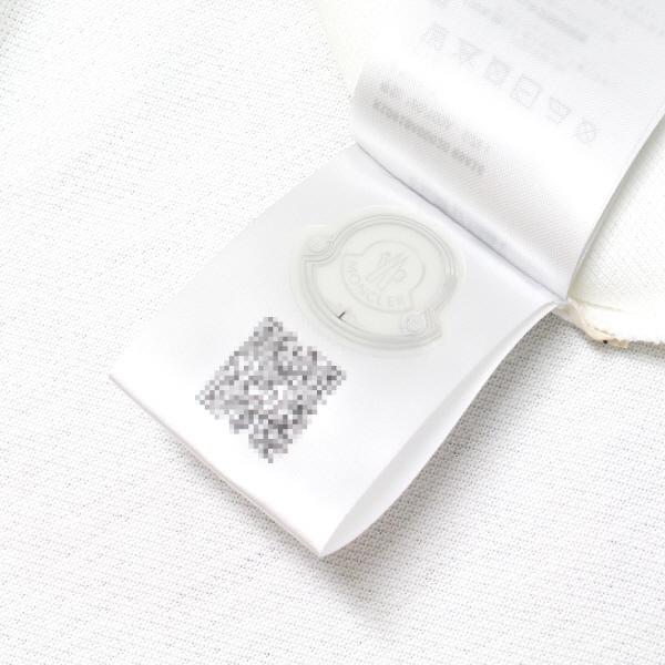美品 MONCLER モンクレール ポロシャツ L ホワイト ワッペン 鹿の子 美品】MONCLER モンクレール ポロシャツ ホワイト 白 サイズ:M | ロゴ