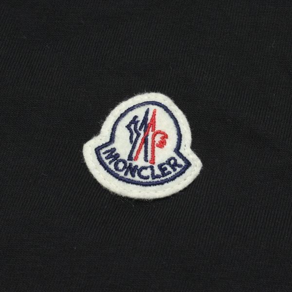 24SSモデル モンクレール MONCLER  メンズ ネックインターシャロゴ Tシャツ【ブラック】 8C00024 8390T 999/【2024SS】m-tops｜drawers｜10