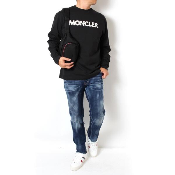 美品 正規 MONCLER ダメージ 製品染め加工 長袖 Tシャツ 502P▲ MONCLER（Tシャツ(長袖/七分)）のフリマアイテム一覧