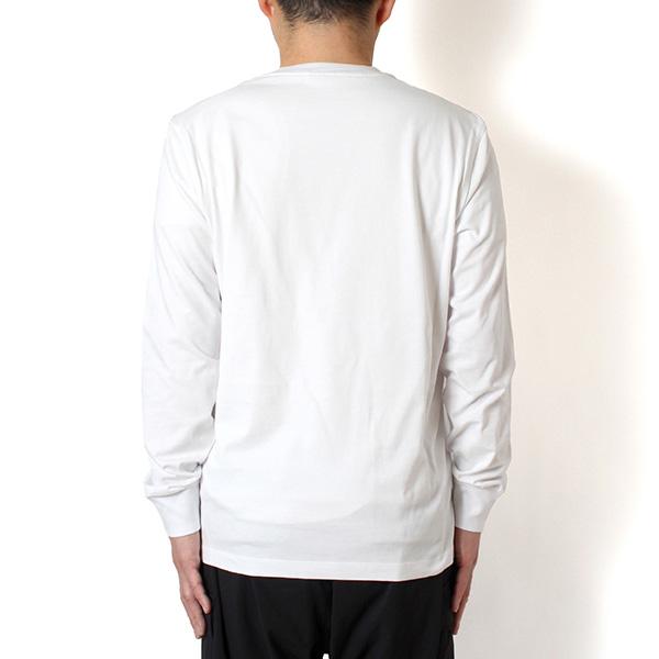 26SSモデル モンクレール MONCLER ベロアロゴ 長袖Tシャツ【ホワイト】 8D00009 89AYY 001/【2026SS】m-topsの画像