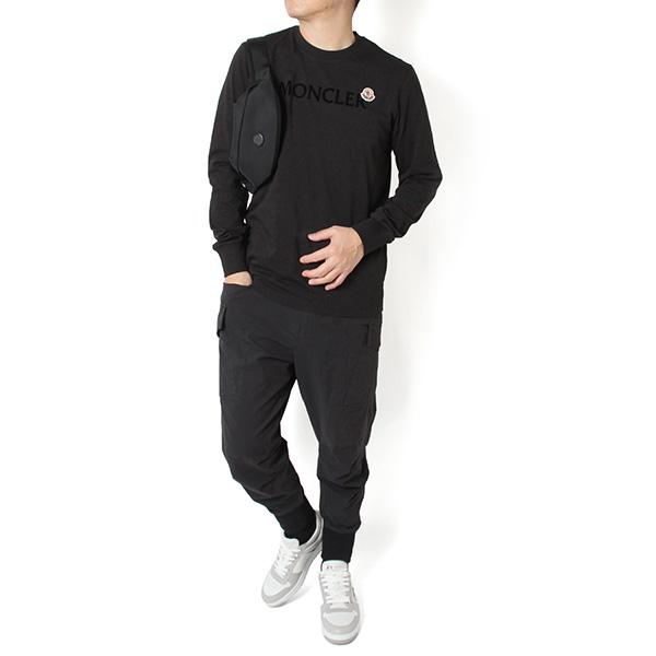 MONCLER（モンクレール） 26SSモデル ベロアロゴ 長袖Tシャツ