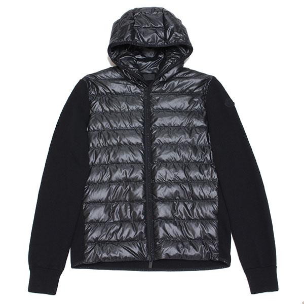 Moncler 黒 ダウンジャケット ニット モンクレール メンズ ニットダウン MONCLER ダウンジャケット パーカー