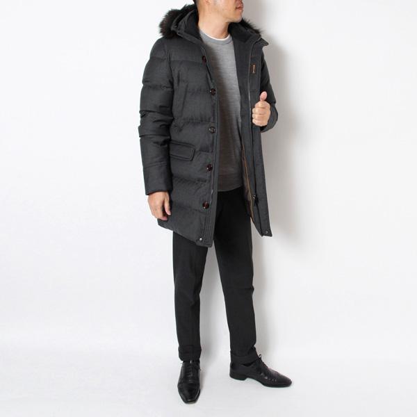 ムーレー MooRER BARBIERI LL ロロピアーナウールカシミヤ N-3Bダウン