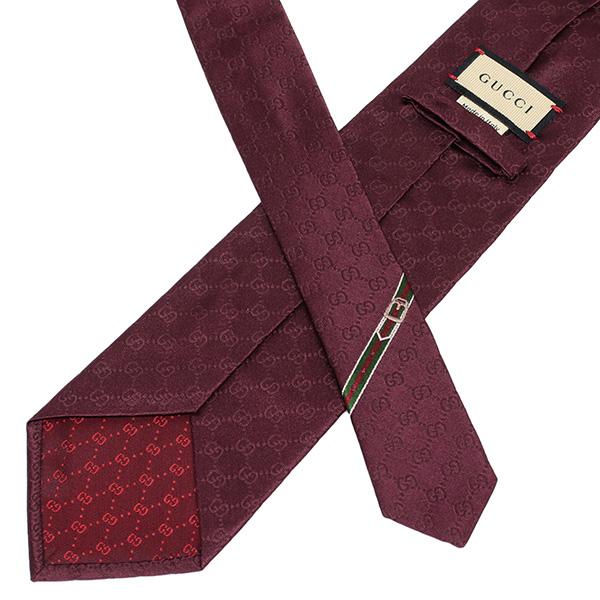 GUCCI（グッチ） GUCCI FEDRA ネクタイ Necktie【ボルドー】 456520