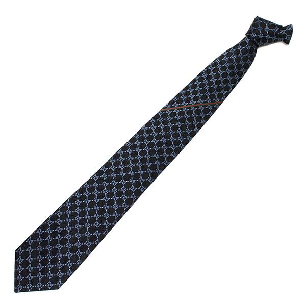GUCCI ネクタイ AREND NARROW 456522 ブルー/ネイビー GUCCI（グッチ） GUCCI AREND ネクタイ Necktie【ネイビー】 456522