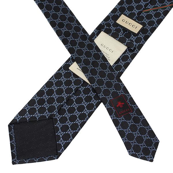 GUCCI（グッチ） GUCCI AREND ネクタイ Necktie【ネイビー】 456522