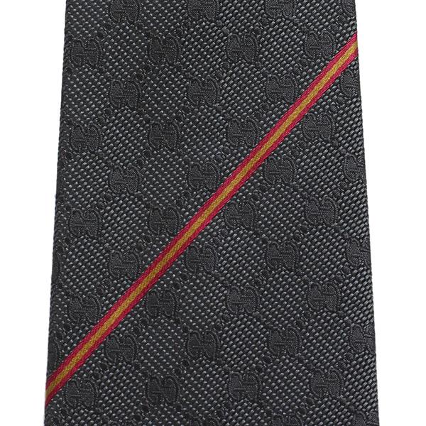 GUCCI（グッチ） GUCCI AREND ネクタイ Necktie【チャコール】 456522