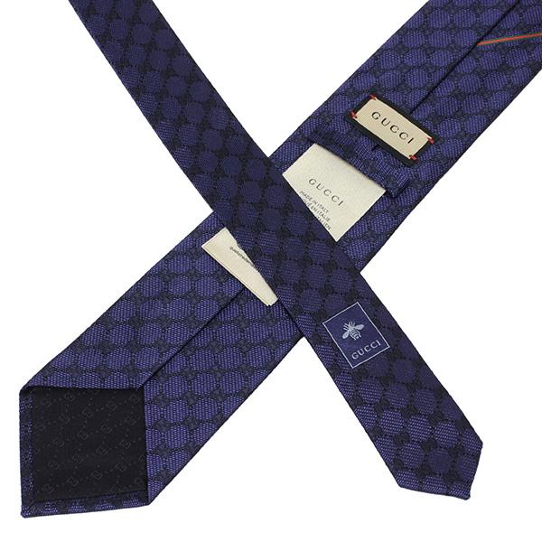 グッチ GUCCI AREND ネクタイ Necktie【ネイビー】 456522 4B002 4000/【2024SS】necktie_2