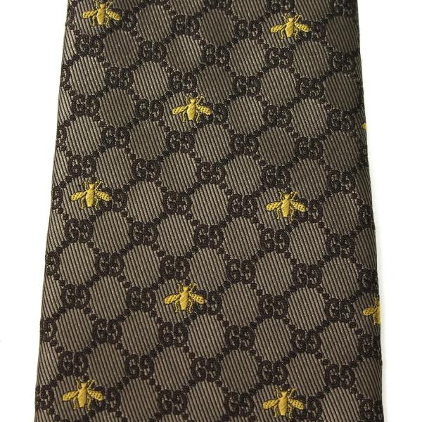 グッチ GUCCI  GIBI ネクタイ necktie【ゴールド】 545078 4E002 9764/necktie｜drawers｜04